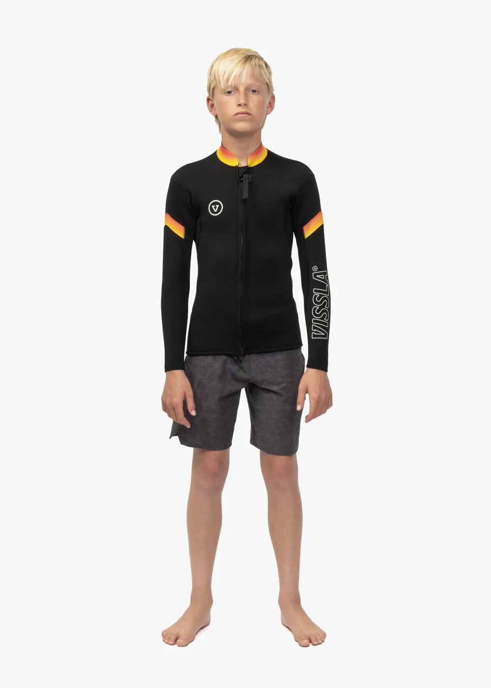 7 Seas Boys Raditude 2MM Front Zip Wetsuit Jacket