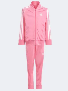 Adidas Adicolor Sst Little Girls Original Suit Pink Fusion