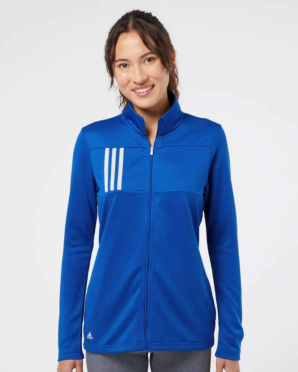 adidas - Women's 3-Stripes Double Knit Full-Zip Jacket