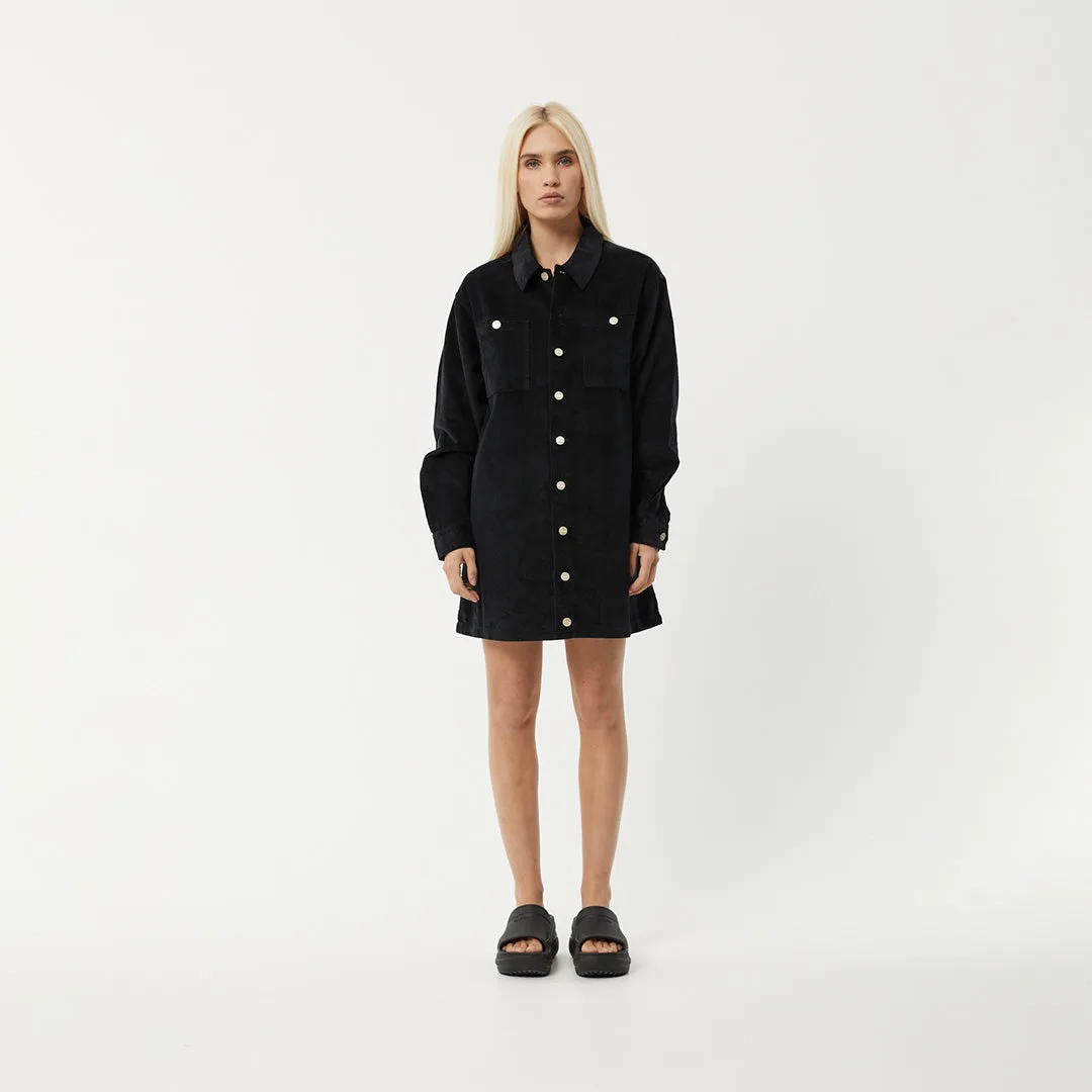 AFENDS Womens Tori - Corduroy Dress - Black