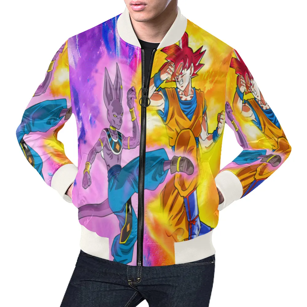 BEERUS VS GOKU Bomber Jacket for Men