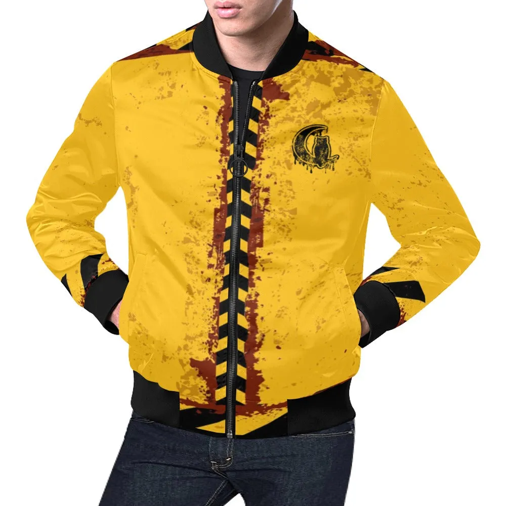 BEWARE All Over Print Bomber Jacket for Men