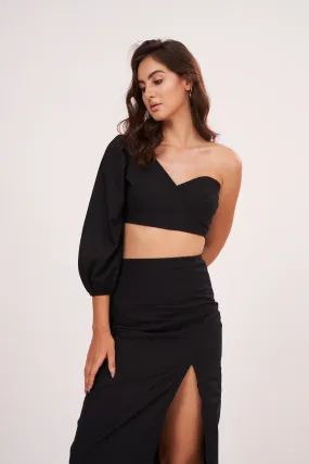 Black Beauty One Shoulder Top