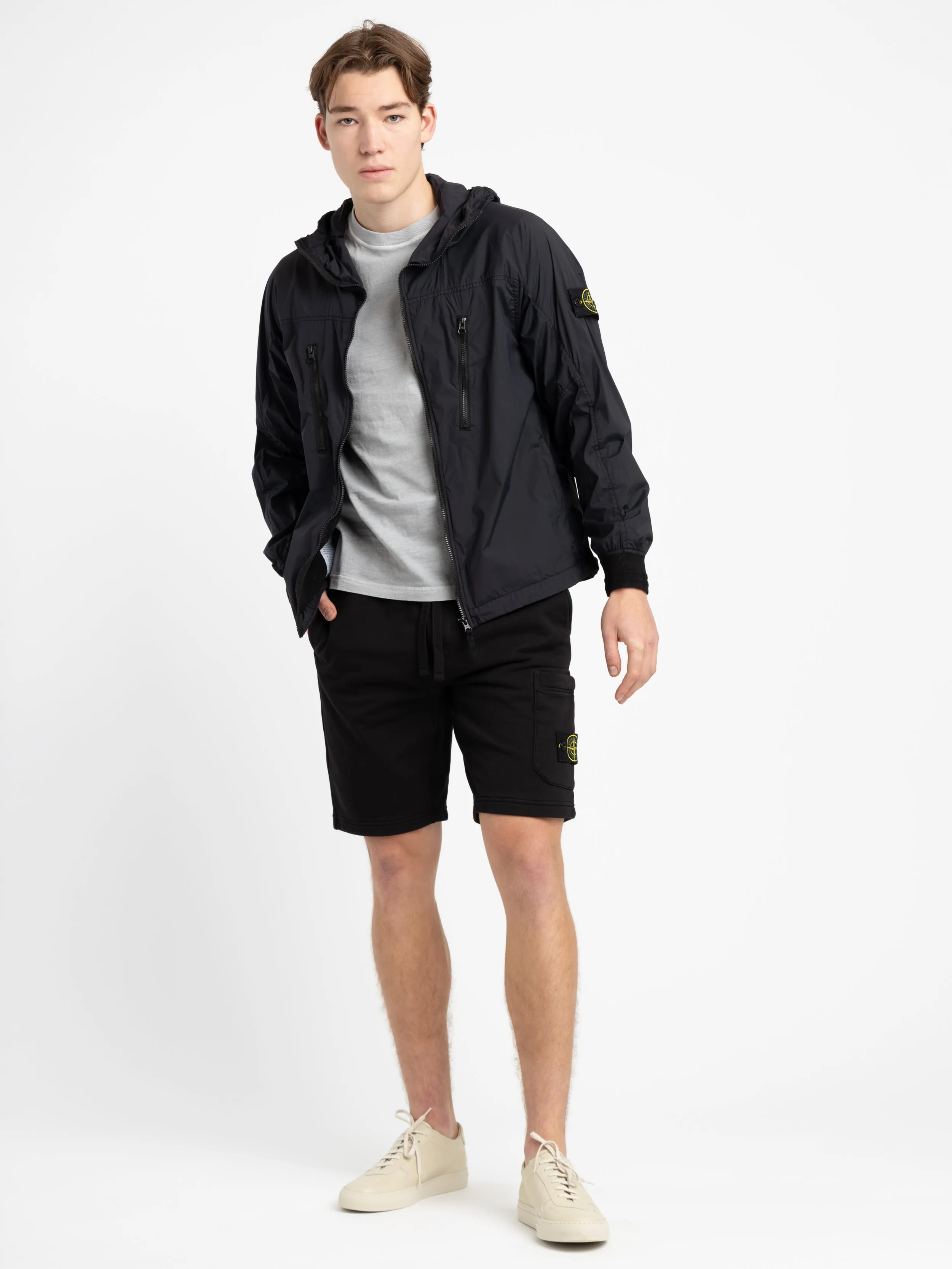 Black Skin Touch Nylon-TC Performance Jacket