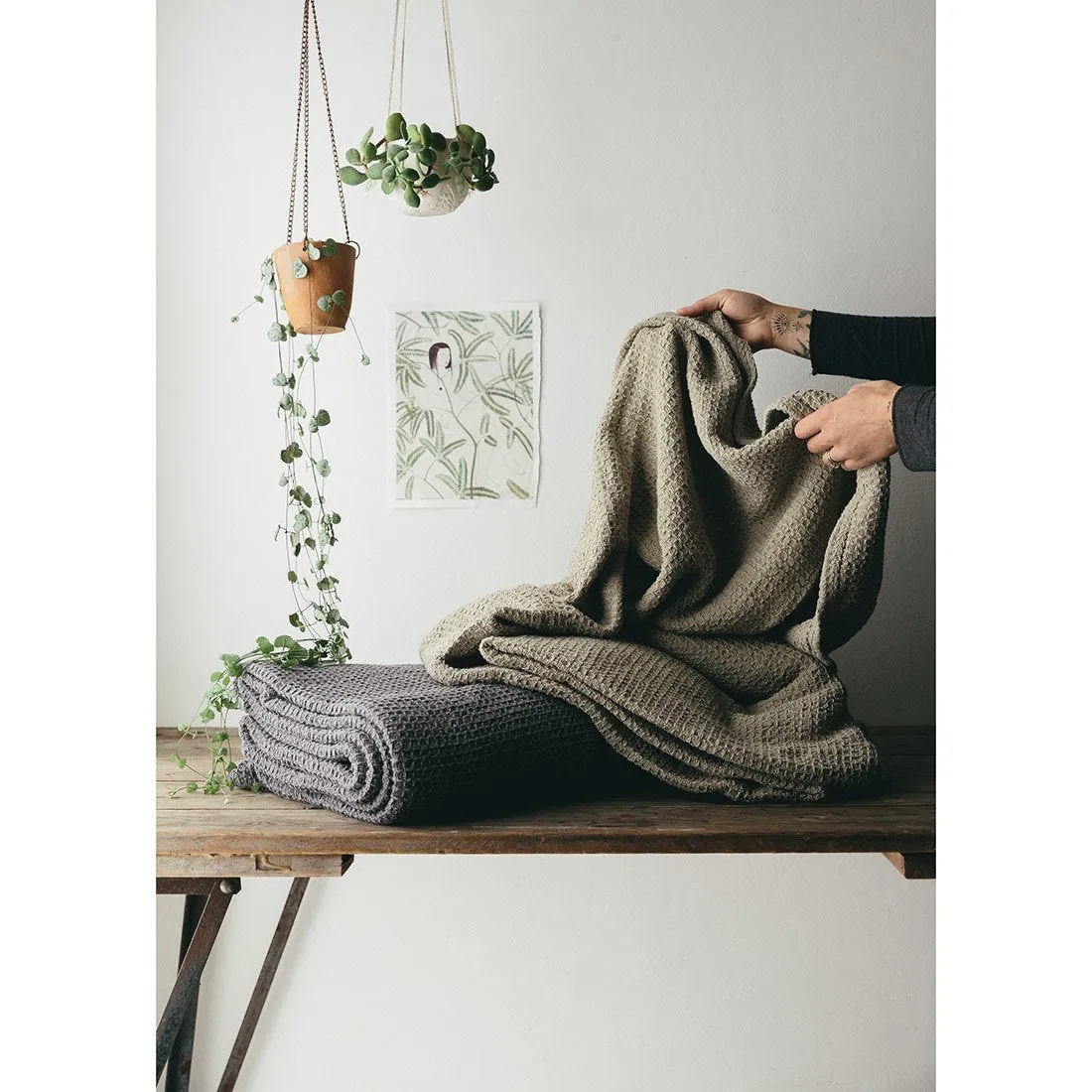 Clay Organic Cotton Throw