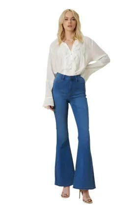 Curvy Flare Jeans Womens