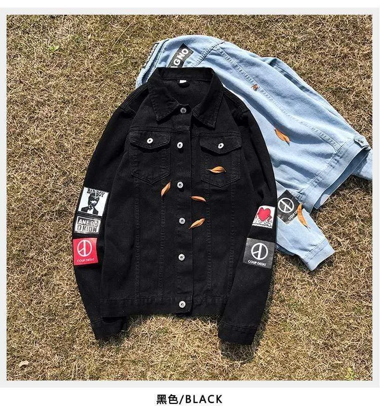 Denim Cowboy Bomber Jacket