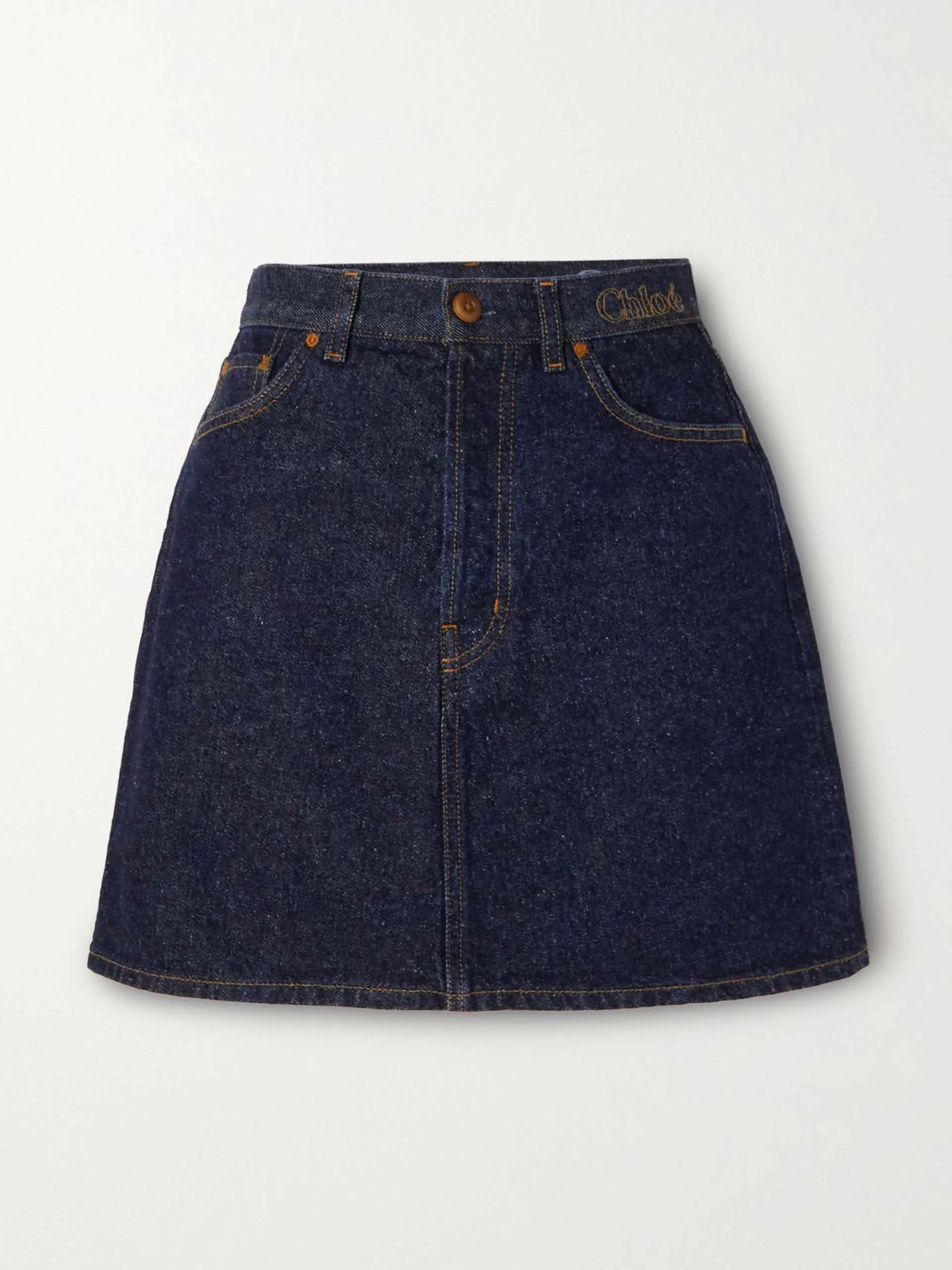 Denim mini skirt