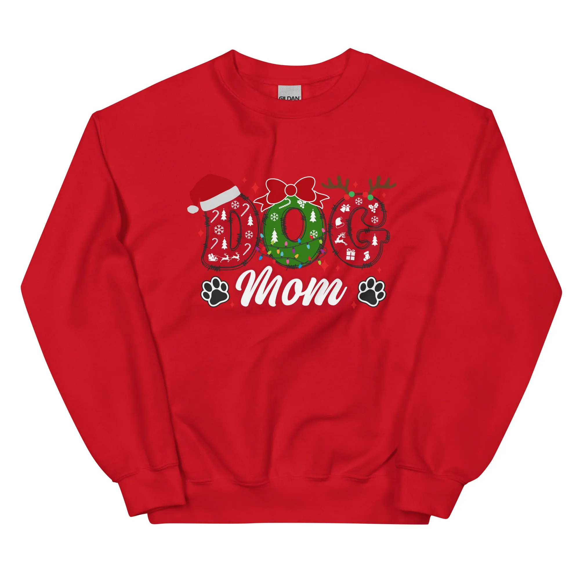 Dog Mom Sweatshirt, Christmas Dogs Shirt, Dog Lover Shirt, Holiday Shirt, Cute Christmas Shirt, Cute Gift for Dog Lover, Dog Mom Shirt, Merry Christmas Shirt, Crew neck sweatshirt, Unisex Sweatshirt