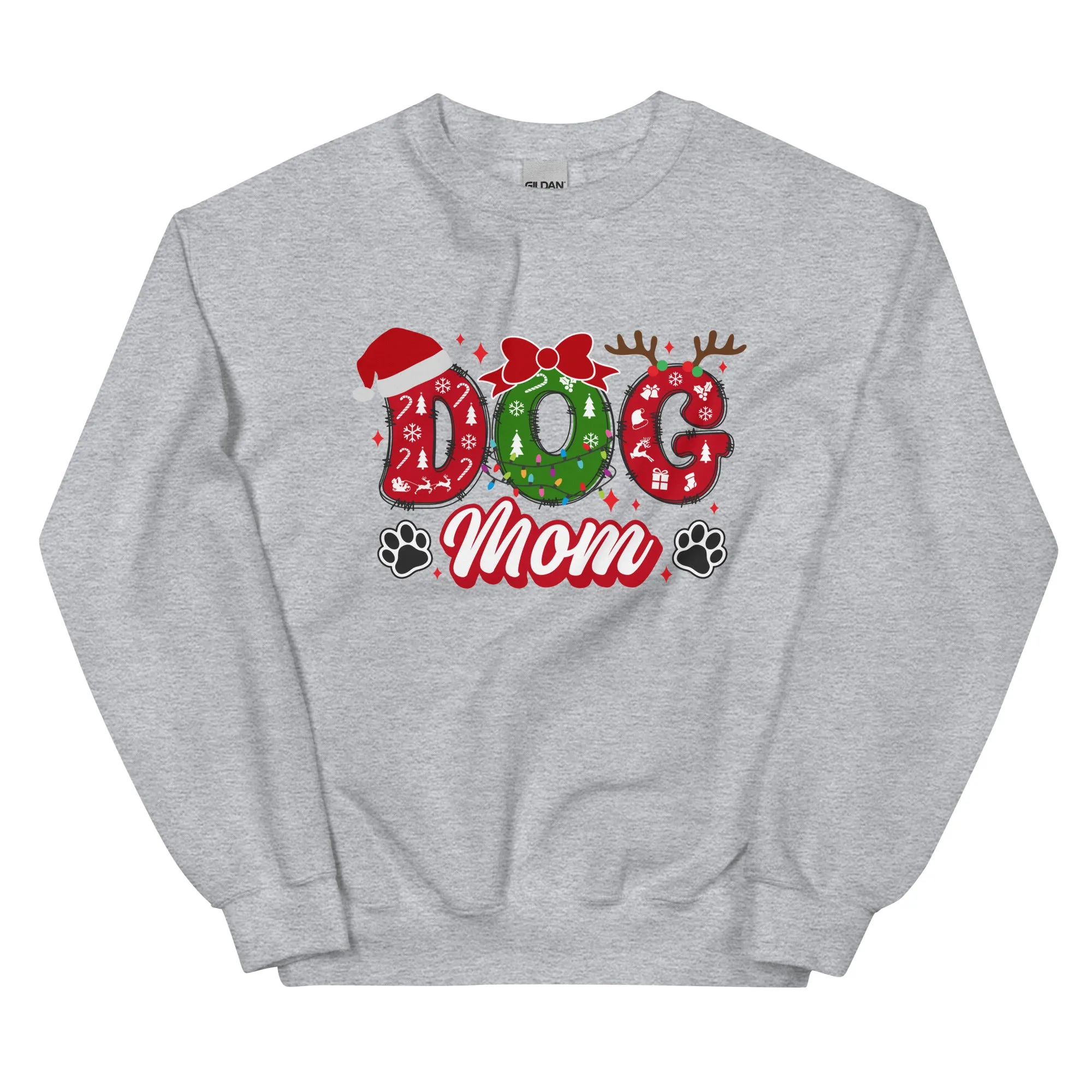 Dog Mom Sweatshirt, Christmas Dogs Shirt, Dog Lover Shirt, Holiday Shirt, Cute Christmas Shirt, Cute Gift for Dog Lover, Dog Mom Shirt, Merry Christmas Shirt, Crew neck sweatshirt, Unisex Sweatshirt