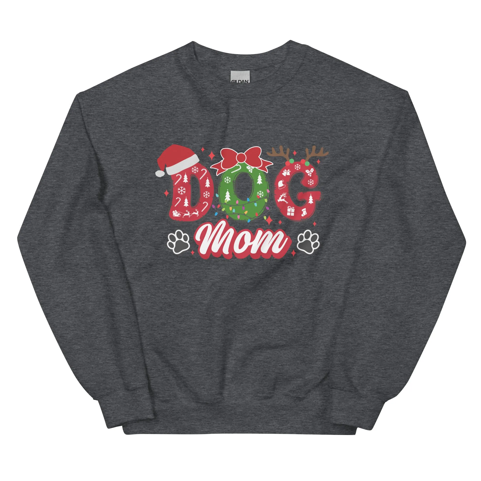 Dog Mom Sweatshirt, Christmas Dogs Shirt, Dog Lover Shirt, Holiday Shirt, Cute Christmas Shirt, Cute Gift for Dog Lover, Dog Mom Shirt, Merry Christmas Shirt, Crew neck sweatshirt, Unisex Sweatshirt