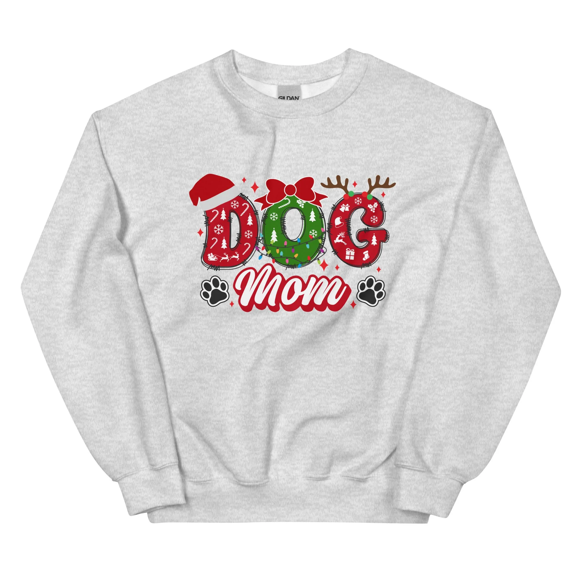 Dog Mom Sweatshirt, Christmas Dogs Shirt, Dog Lover Shirt, Holiday Shirt, Cute Christmas Shirt, Cute Gift for Dog Lover, Dog Mom Shirt, Merry Christmas Shirt, Crew neck sweatshirt, Unisex Sweatshirt