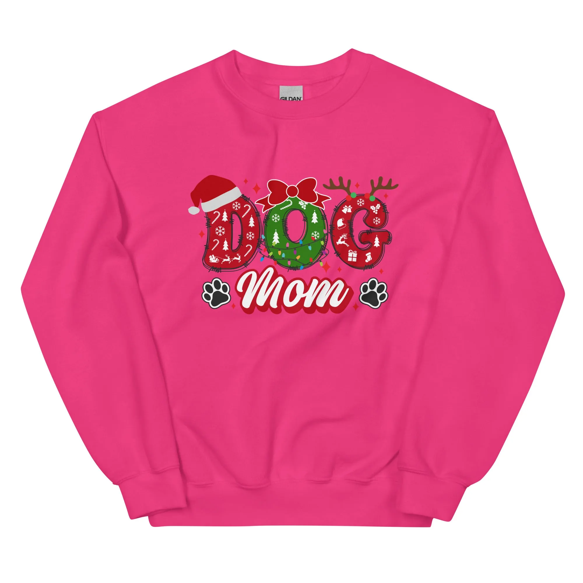 Dog Mom Sweatshirt, Christmas Dogs Shirt, Dog Lover Shirt, Holiday Shirt, Cute Christmas Shirt, Cute Gift for Dog Lover, Dog Mom Shirt, Merry Christmas Shirt, Crew neck sweatshirt, Unisex Sweatshirt