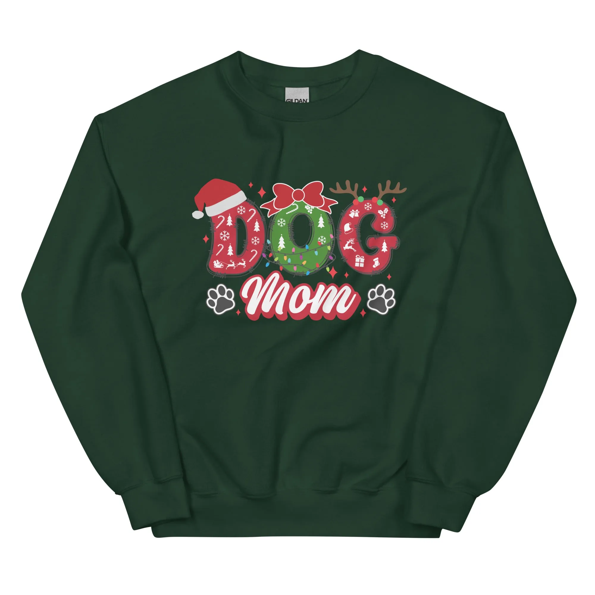 Dog Mom Sweatshirt, Christmas Dogs Shirt, Dog Lover Shirt, Holiday Shirt, Cute Christmas Shirt, Cute Gift for Dog Lover, Dog Mom Shirt, Merry Christmas Shirt, Crew neck sweatshirt, Unisex Sweatshirt