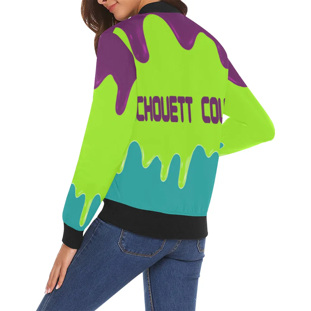 DRIPPIN LEAN All Over Print Bomber Jacket for Women