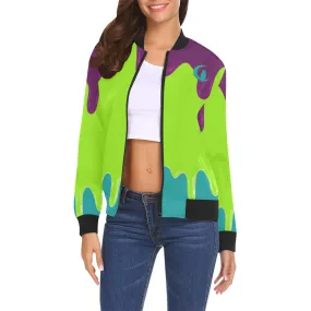 DRIPPIN LEAN All Over Print Bomber Jacket for Women