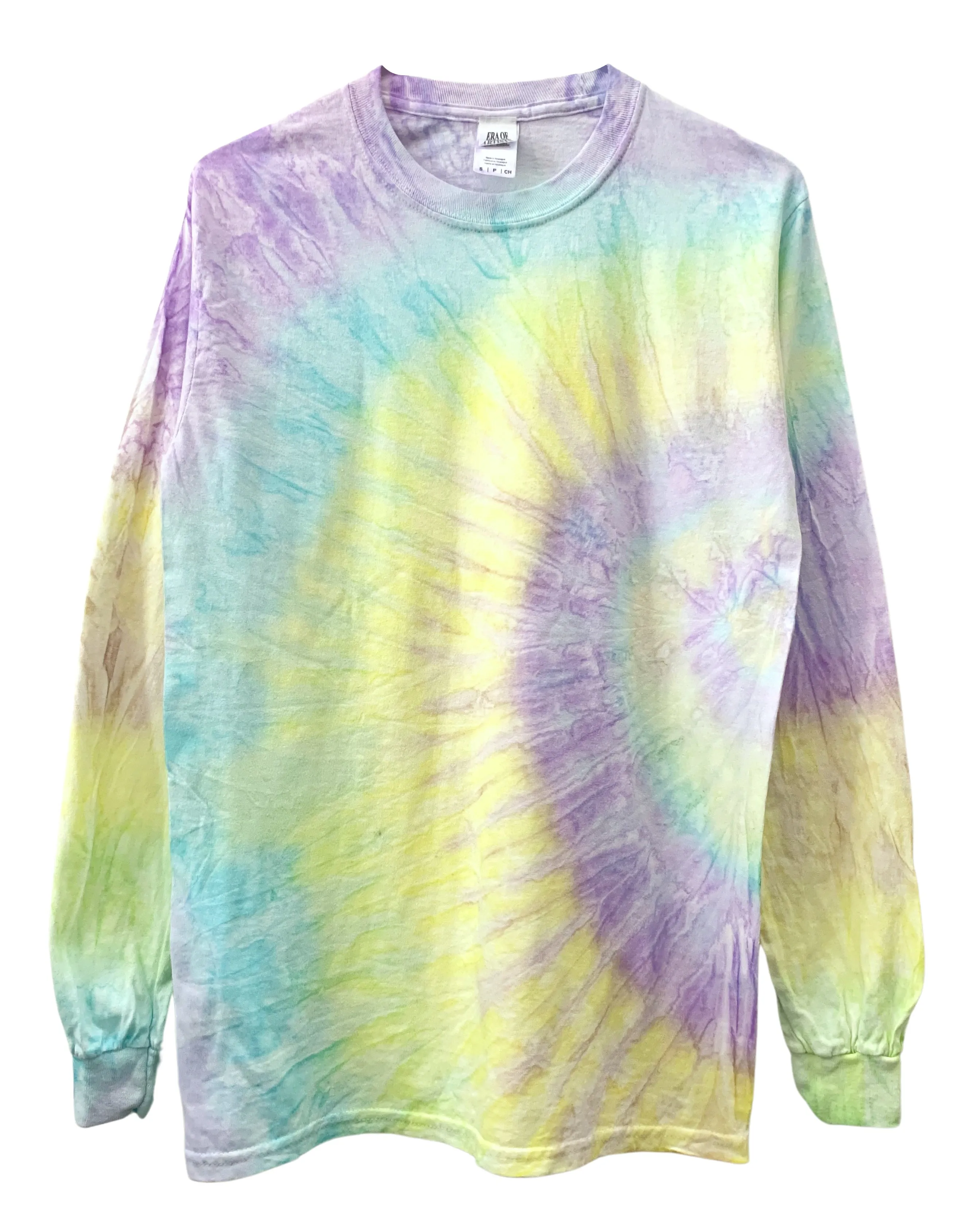 Ethereal Pastel Tie-Dye Long Sleeve Unisex Tee