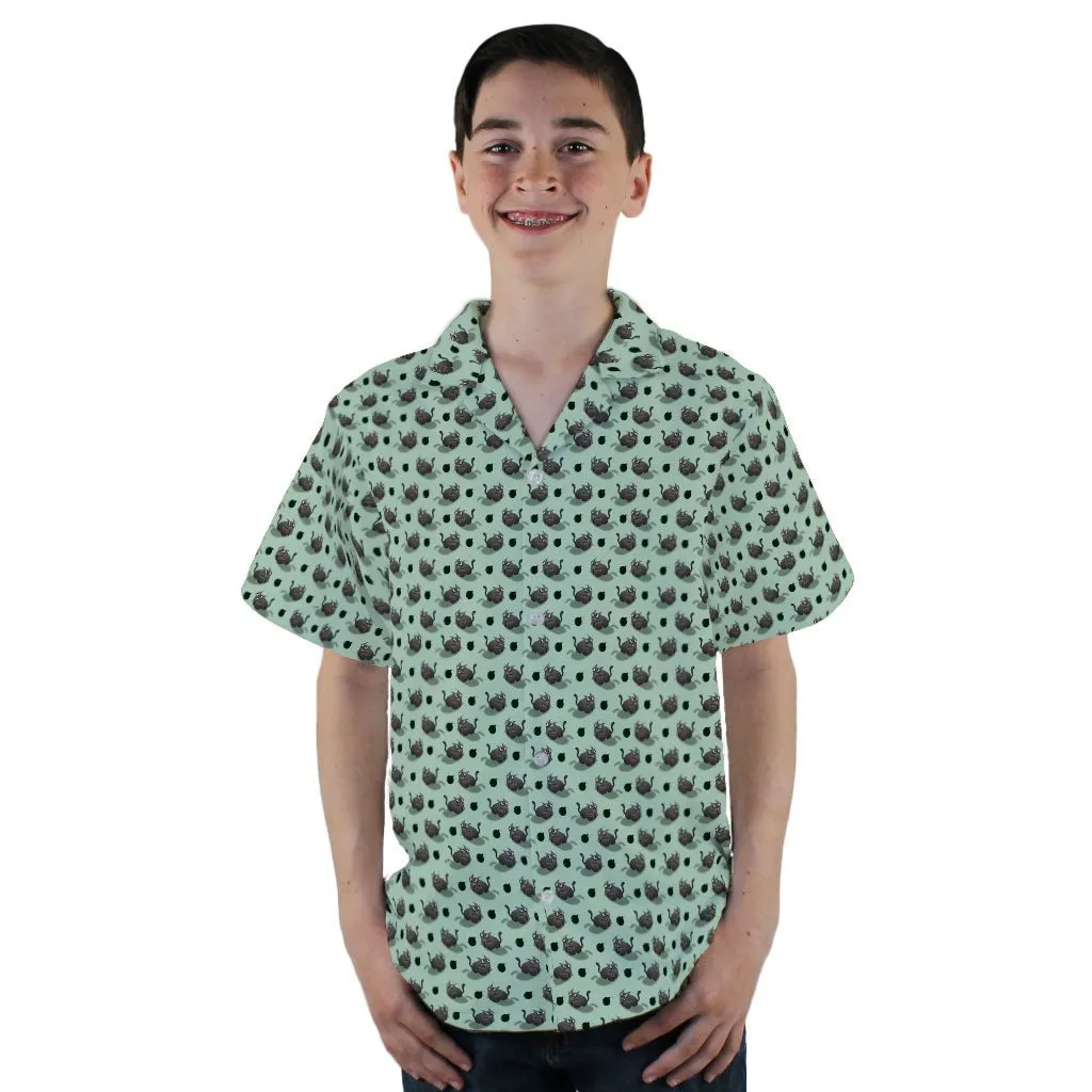 Exploding Kittens Bomber Cats Youth Hawaiian Shirt