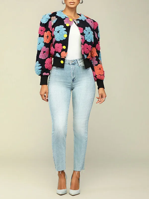 Floral Bomber Jacket