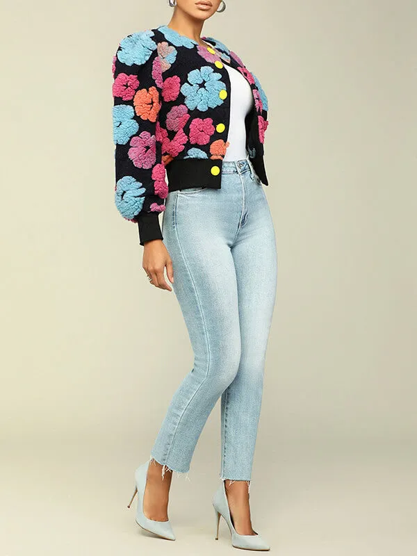 Floral Bomber Jacket