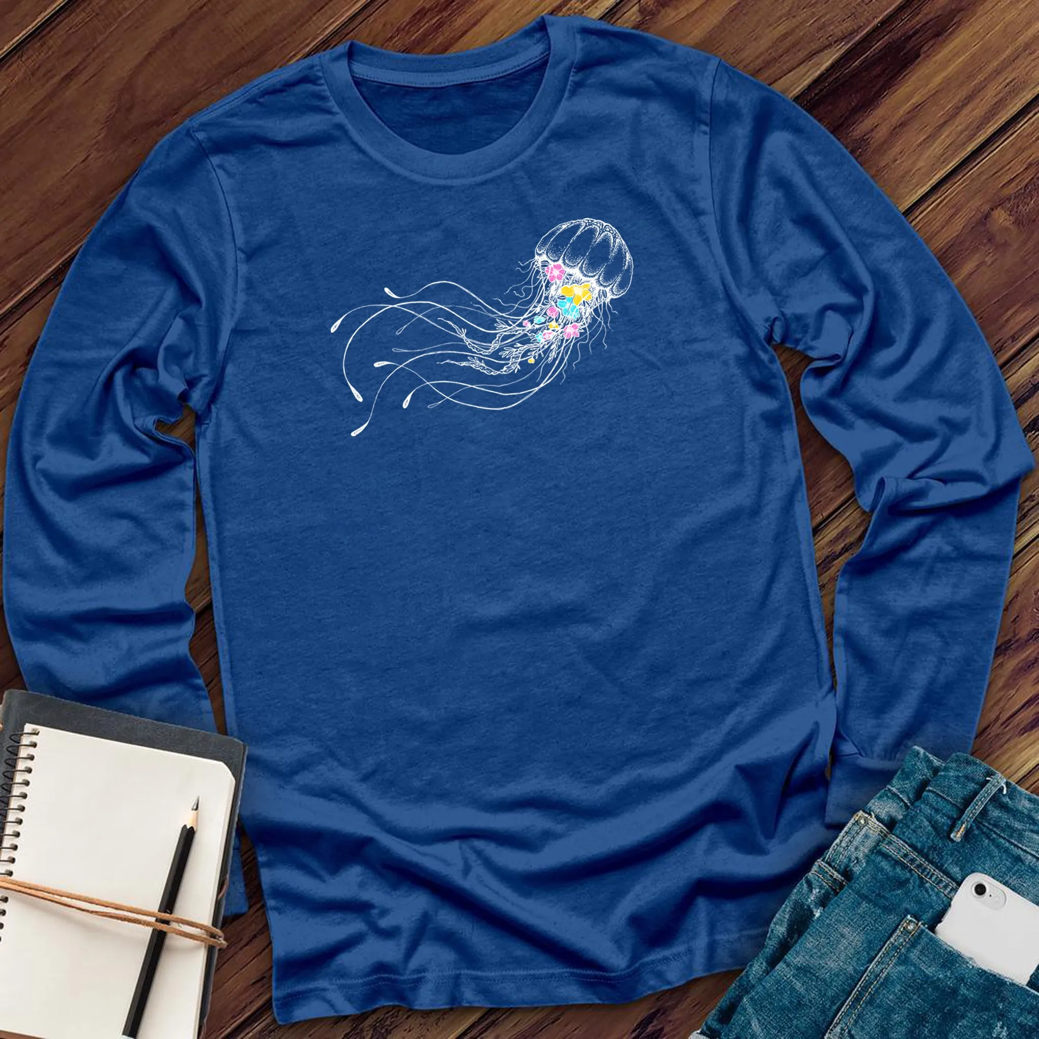 Floral Jellyfish Long Sleeve