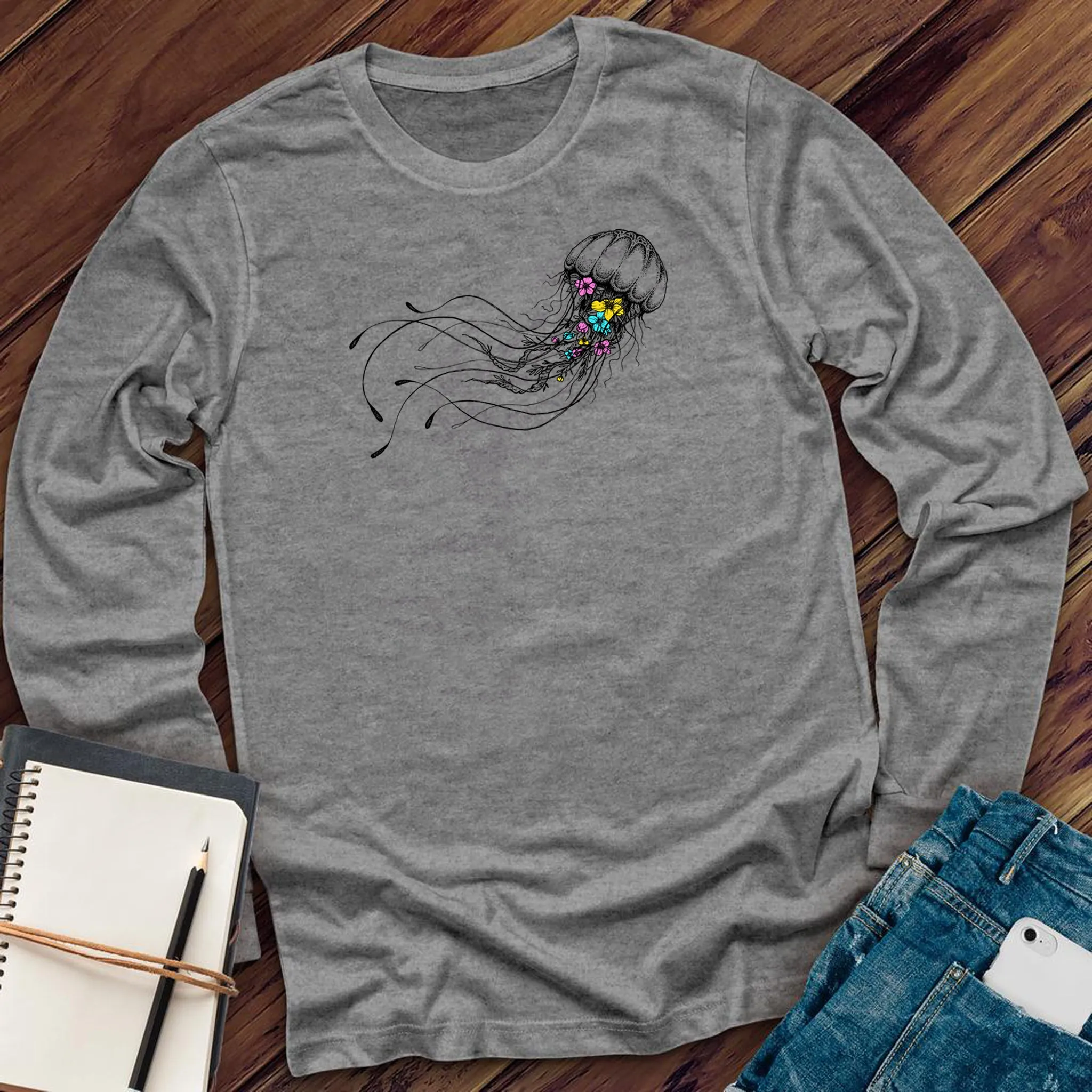 Floral Jellyfish Long Sleeve