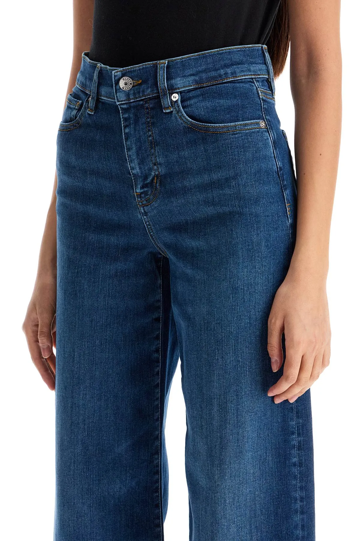 Frame Le Slim Palazzo Cropped Jeans