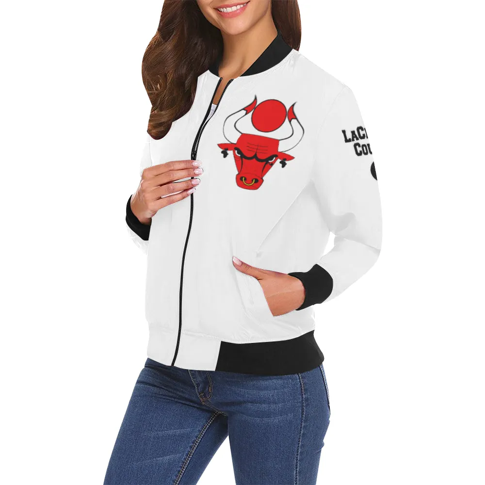 HATHOR BULLS All Over Print Bomber Jacket for Women