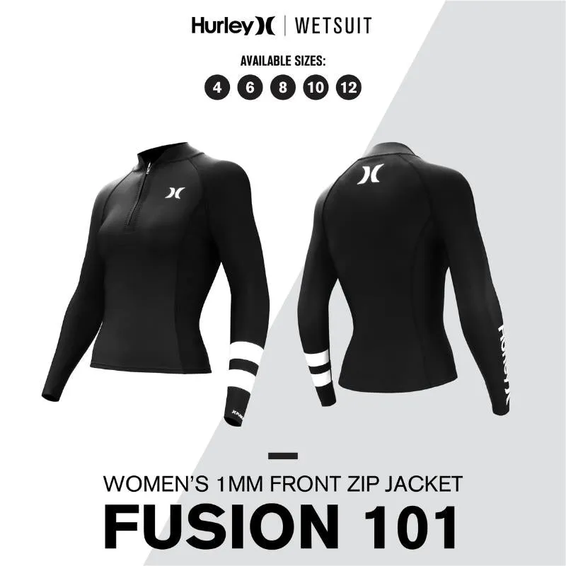 Hurley Fusion Wetsuits Women 101 Front Zip Jacket