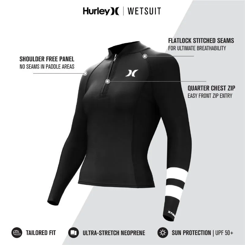 Hurley Fusion Wetsuits Women 101 Front Zip Jacket