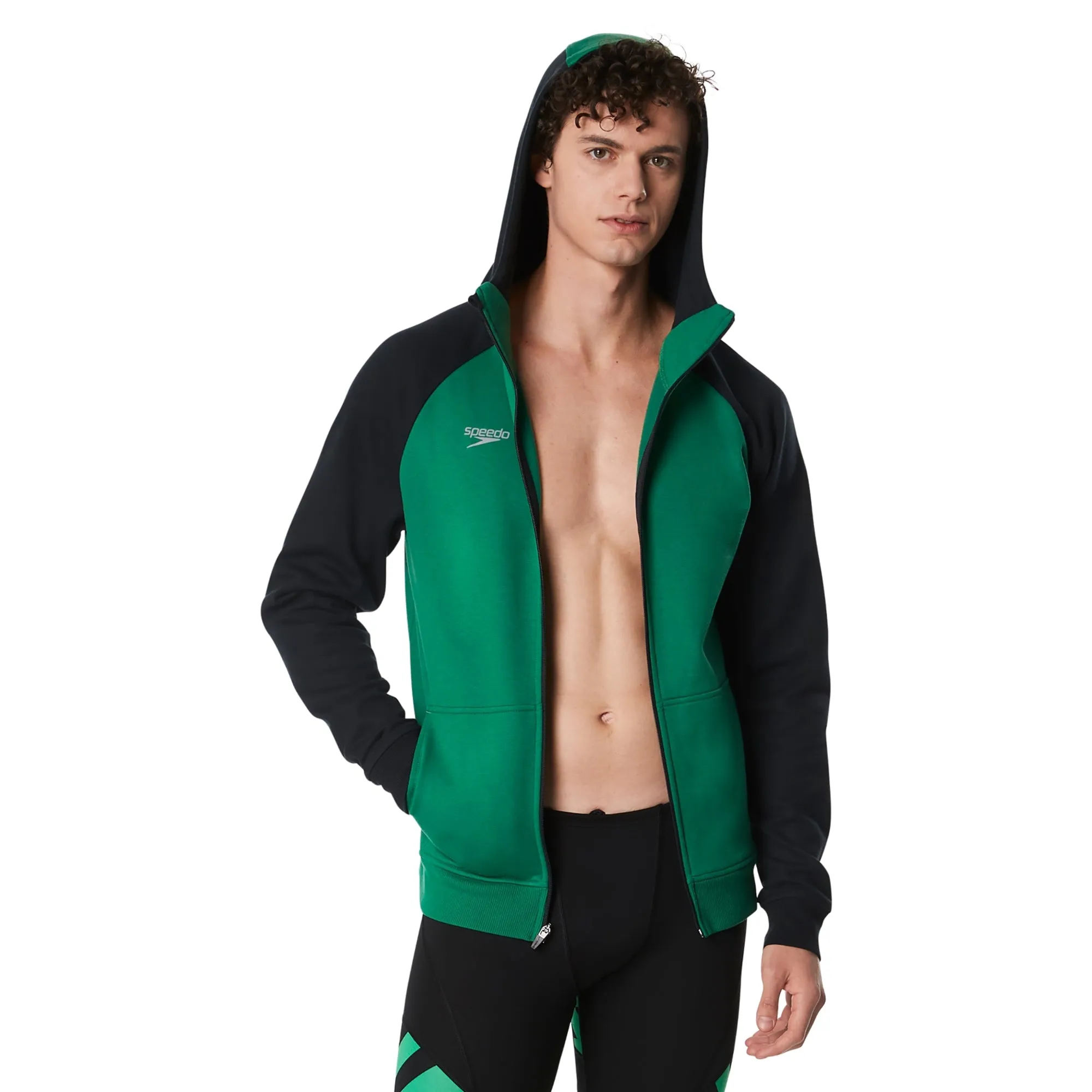 Jersey Diving Academy _SPEEDO Adult Hooded Warm Up Jacket  Male