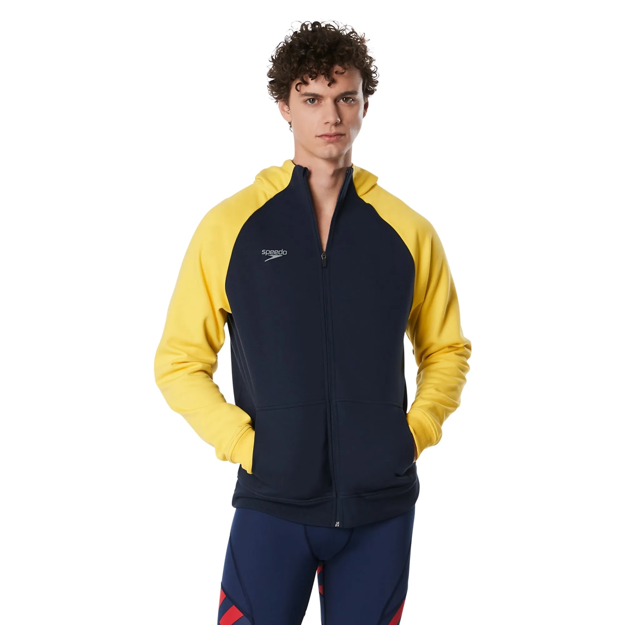 Jersey Diving Academy _SPEEDO Adult Hooded Warm Up Jacket  Male