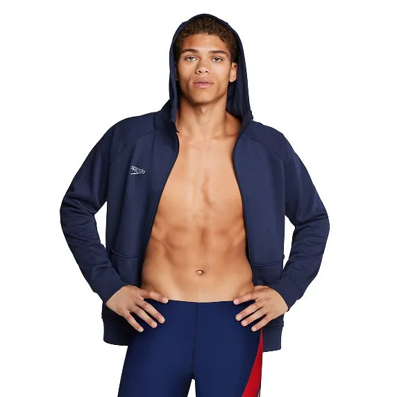 Jersey Diving Academy _SPEEDO Adult Hooded Warm Up Jacket  Male