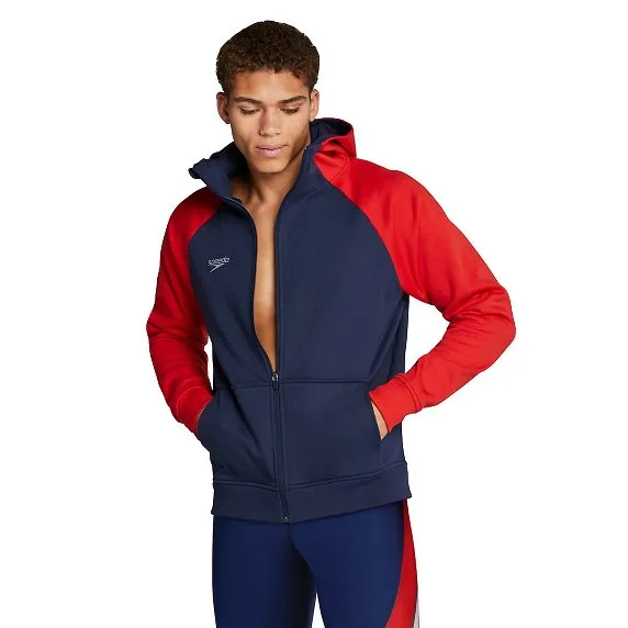 Jersey Diving Academy _SPEEDO Adult Hooded Warm Up Jacket  Male