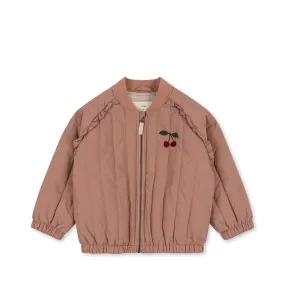 Juno Frill Bomber Jacket - Cameo Brown