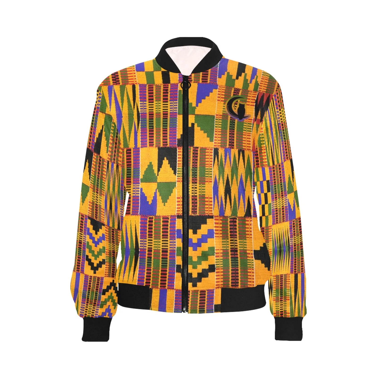 KENTE ATEF All Over Print Bomber Jacket for Women