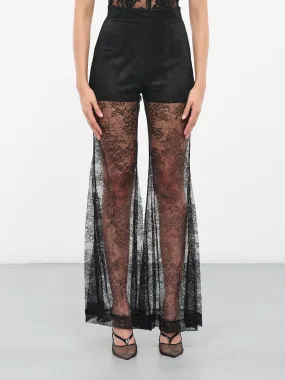 Lace Big Flare Pants (ACPA003PA0474-U900-BLACK)