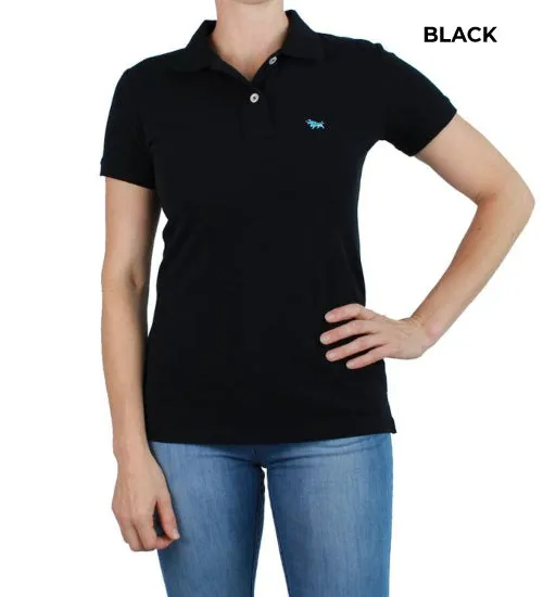 LADIES - RINGERS WESTERN POLO - BLACK