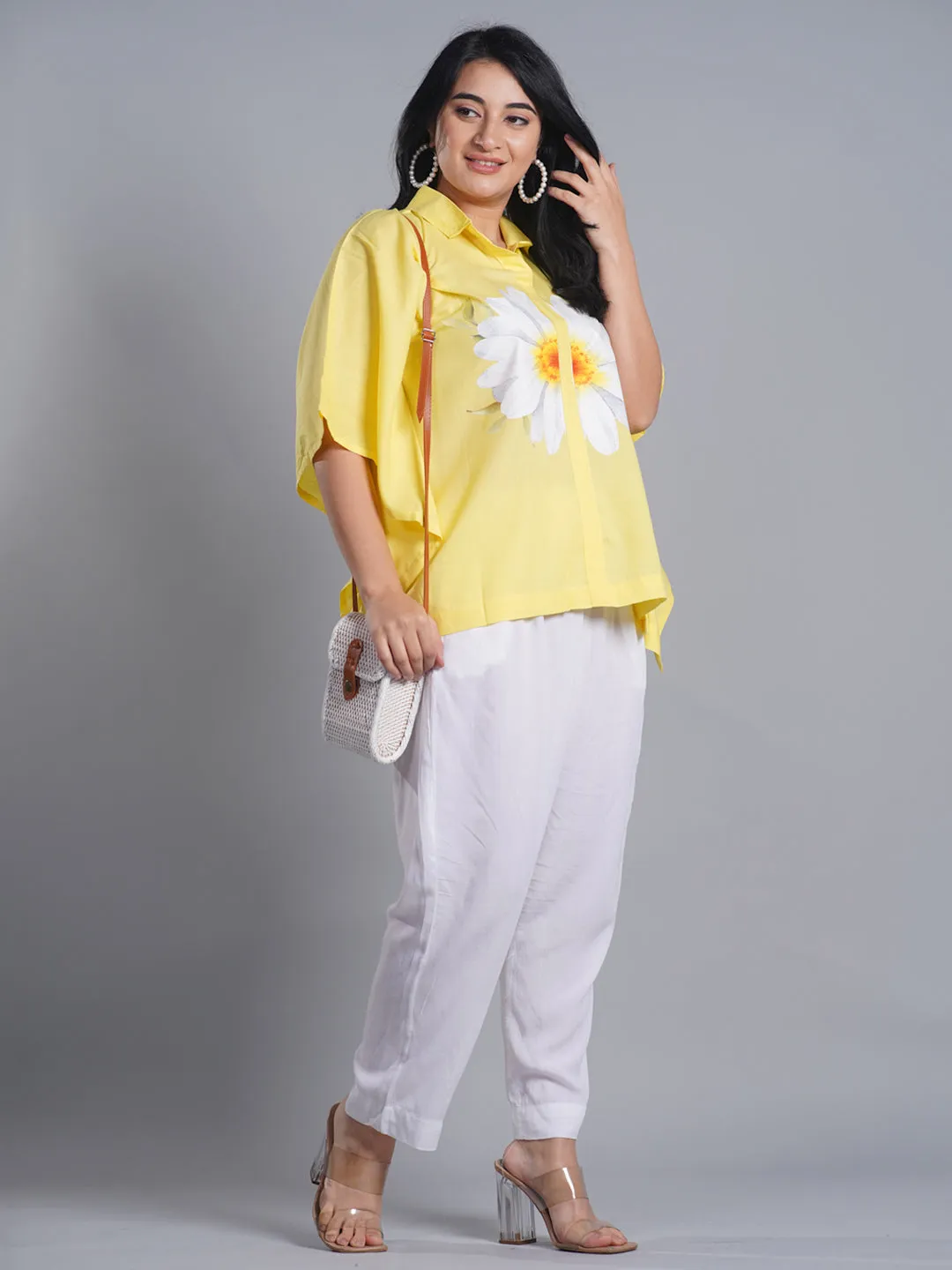 Lemon Kaftan Top - DaisyFresh