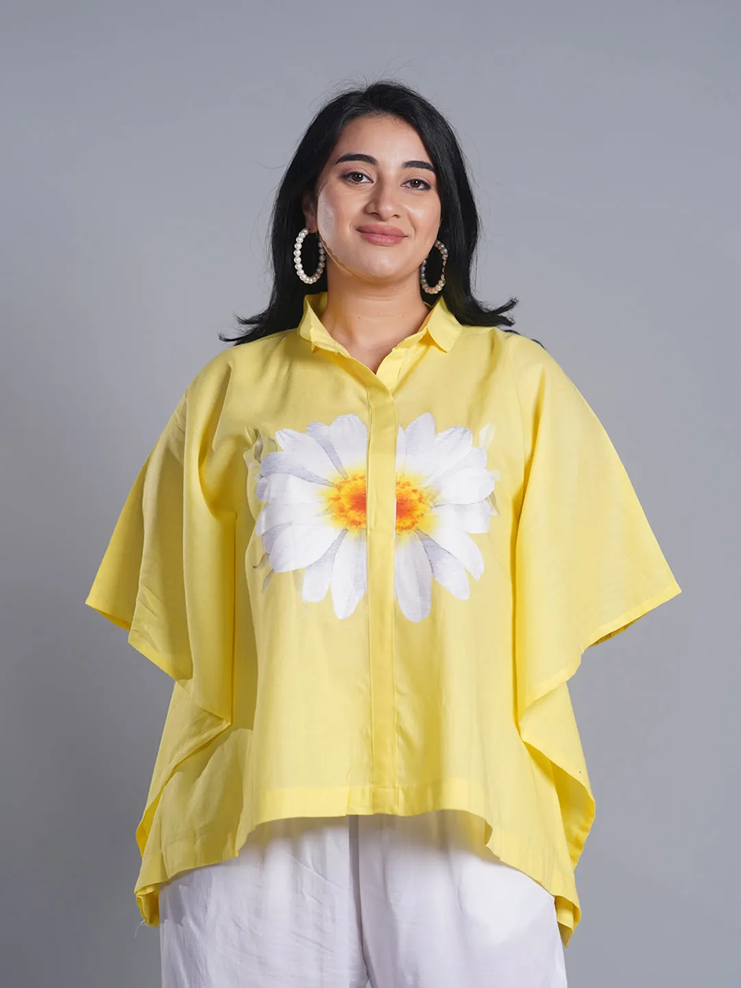 Lemon Kaftan Top - DaisyFresh