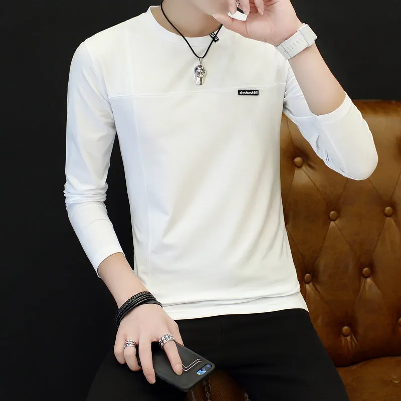 Long sleeve cotton round neck autumn clothes