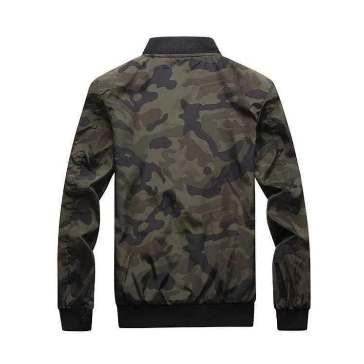 M-7XL Camouflage Bomber Jacket