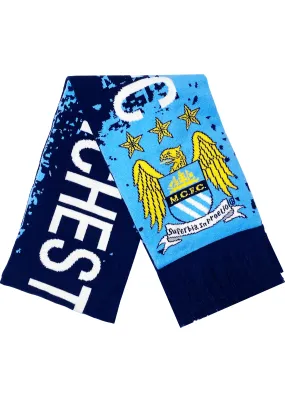 Manchester City Splash Jacquard Scarf <br> MCSCJ