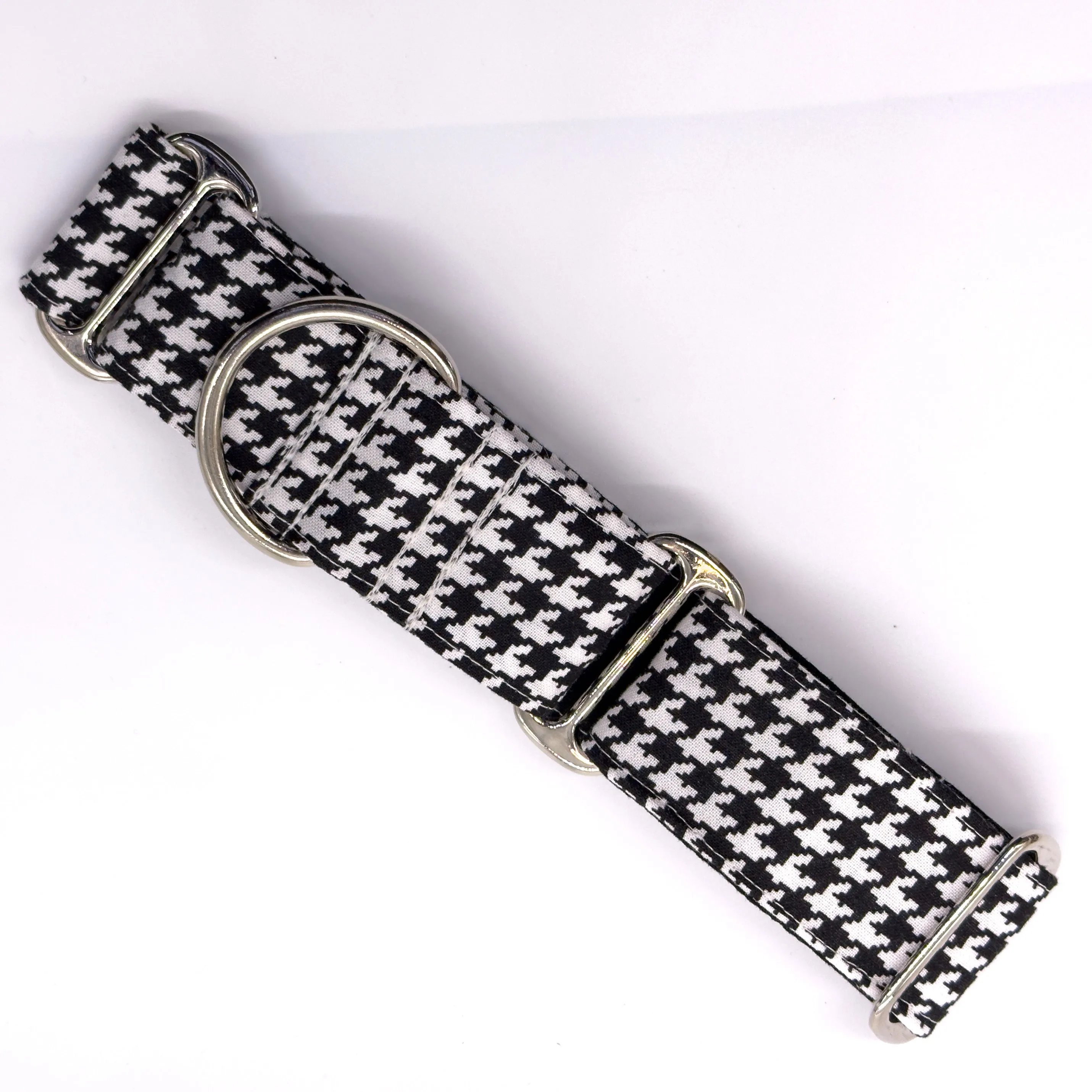 Martingale Collar - Houndstooth Noir