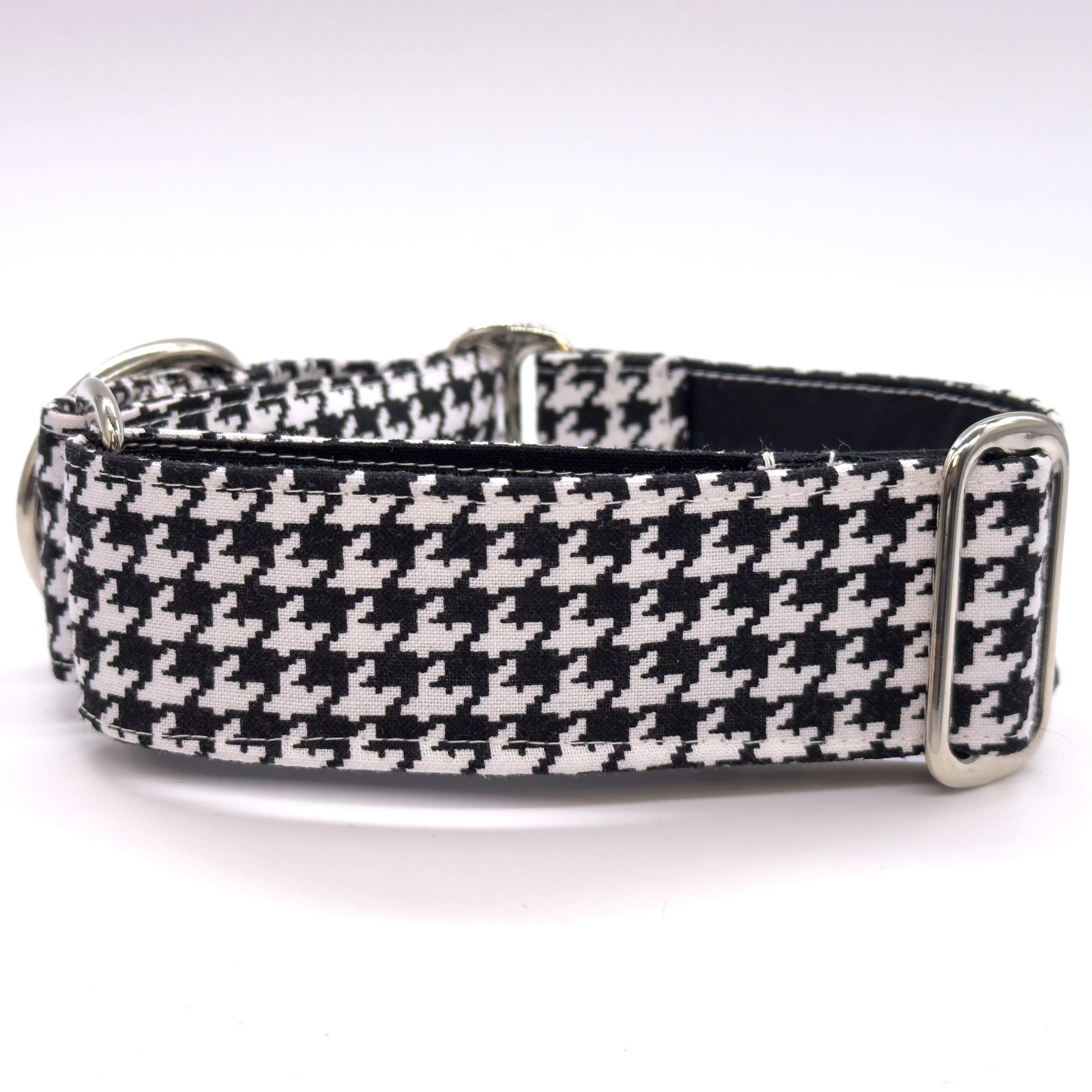 Martingale Collar - Houndstooth Noir