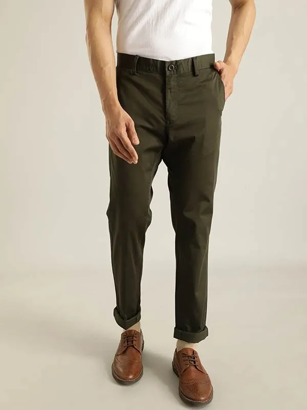 Men Brooklyn Fit Cotton Stretch Trouser