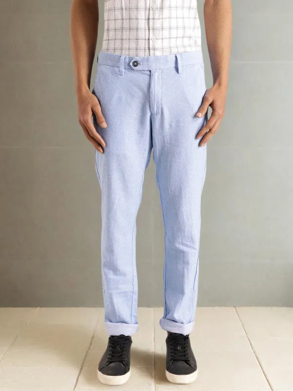 Men Brooklyn Fit Linen Blend Trouser