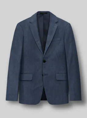 Napolean Stretch Imperial Blue Wool Jacket