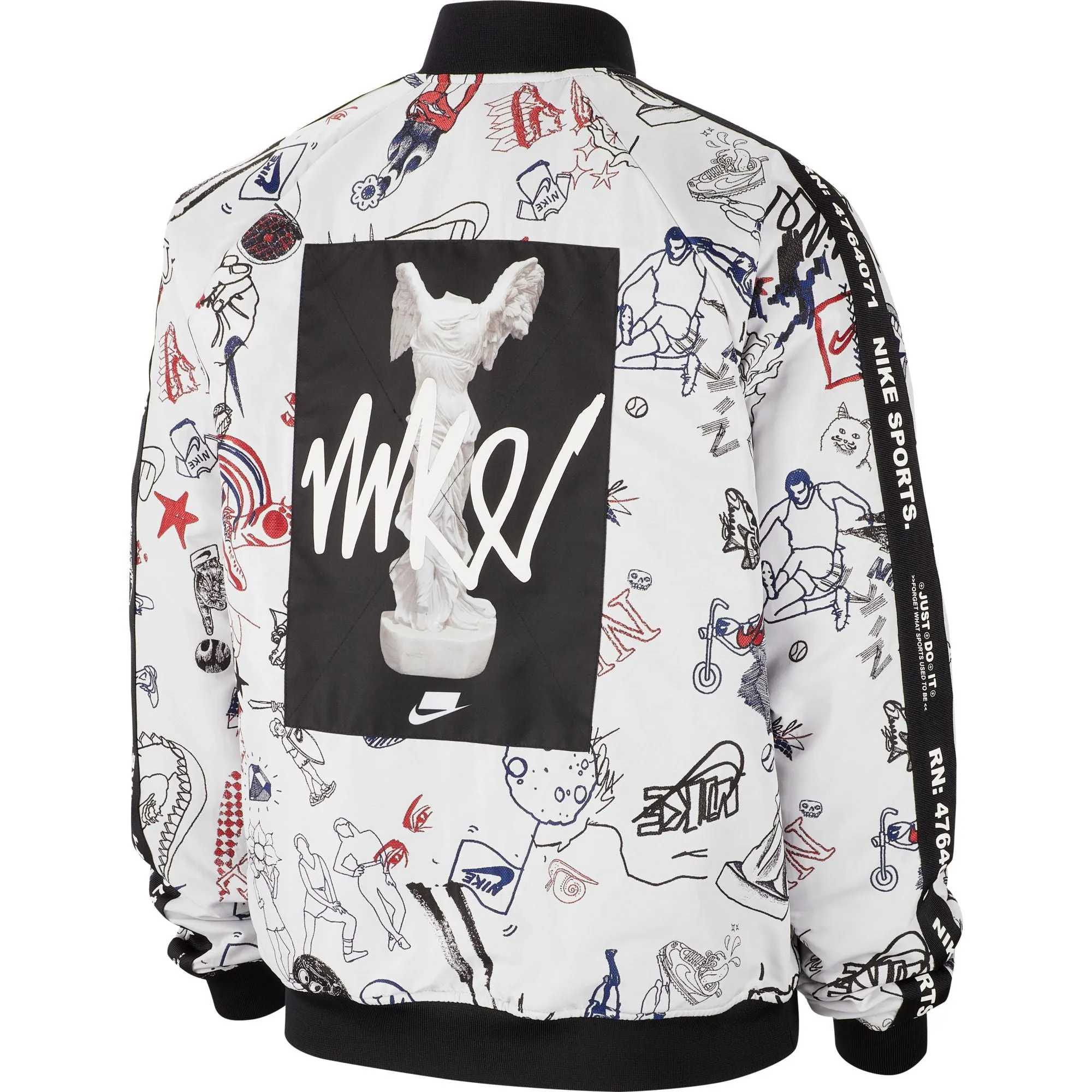 Nike Sportswear NSW All Over Print Bomber Men's Jacket White