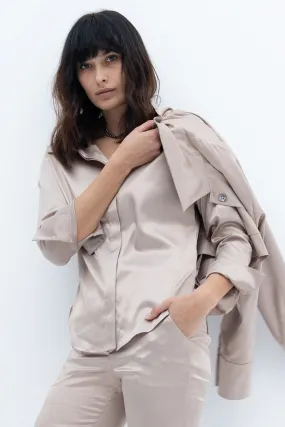 Nude Shirt (Satin)